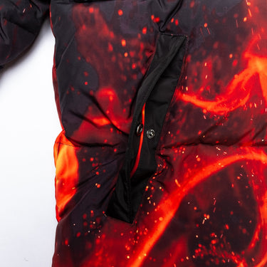 313 Puffer Jacket Flame Print-SUEDE Store