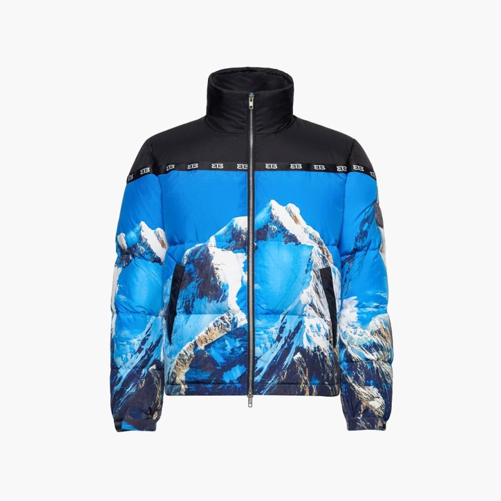 313 Puffer Jacket Mountain Print-SUEDE Store