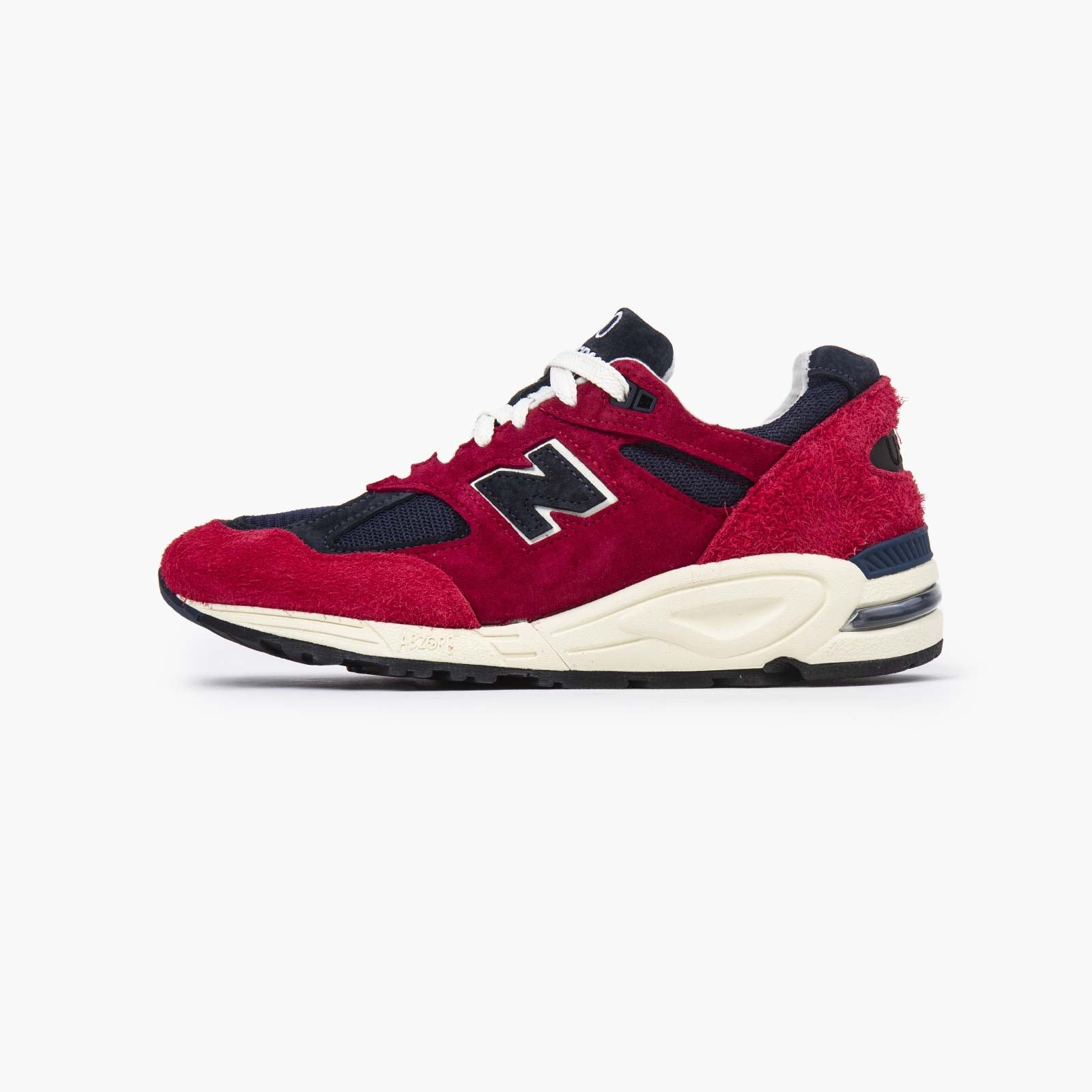New Balance 990v2 made in USA "Scarlet"-SUEDE Store