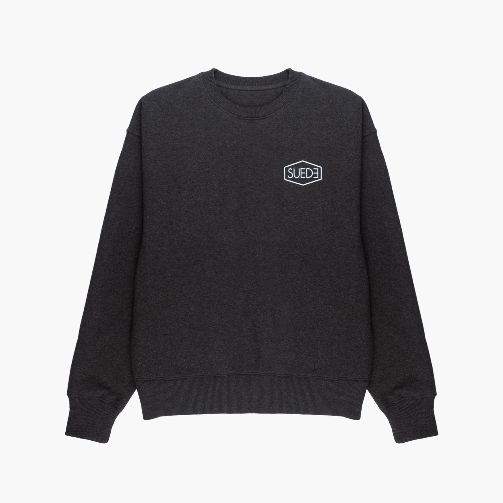 SUEDE Boxy Logo Crewneck